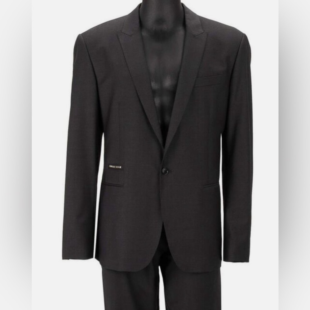 ♥️ Phillip Plein Dragon Tattoo Men’s Black Fitted Blazer
